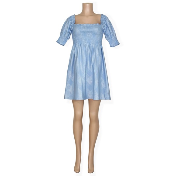 HILL HOUSE Athena Nap Dress - Light Blue Glitter - Picture 7 of 11